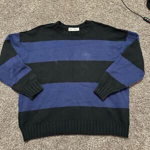 ENTIREWORLD. Men's Crewneck Sweater Size M In Blue/Black